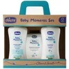 CHICCO_SET „Baby Moments“ vonios putos 200 ml + šampūnas 200 ml + kvapusis vanduo 100 ml