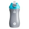 CHICCO 00006920200000 Vandens butelis su minkštu snapeliu 350 ml 2Y+ BOY