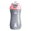 CHICCO 00006920100000 Vandens butelis su minkštu snapeliu 350 ml 2Y+ GIRL