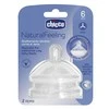 Chicco Natural Feeling Flow čiulptukas 6m Porridge 2 vnt
