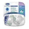Chicco Čiulptukas uspokajając light silikon lumi 2vnt. 16-36m