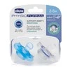 "Chicco PhysioForma Mini Soft Mėlyna" minkštas mėlynas silikoninis čiulptukas 2-6 mėn. 2 vnt