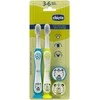 Dantų šepetėlis CHICCO 00012084110000 Tiger Panda dantų šepetėliai 3-6l