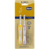 CHICCO 00012082000000 Lila dantų šepetėlis 6-36m 2 vnt
