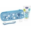 CHICCO 00012098000000 Fluoro dantų pasta + šepetėlis + dėklas Indigo rinkinys 6-36 m