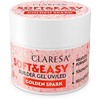 Claresa Soft&amp;Easy statybinis gelis Golden Spark 12g