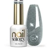 Realac Clavier Nailsology hibridinis nagų lakas su blizgučiais 124 Sea Life Mėlyna 8ml