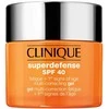 Clinique Superdefense Broad Spectrum SPF 40 Fatigue + First Signs Of Age Multi-correcting Gel jauninamasis veido kremas-gelis, 50 ml