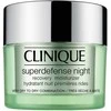 Clinique Superdefense Night Recovery Moisturizer atstatantis naktinis veido kremas sausai / mišriai odai, 50 ml