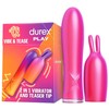 Durex Žaiskite Vibe &amp; Tease 2in1 vibratorių su stimuliuojančiu antgaliu
