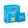 Prezervatyvai Durex Extra Safe 3 vnt, storesni, drėkinti