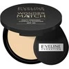 Eveline Cosmetics Wonder Match Matt presuota kompaktiška pudra 02 Vidutinė rusvai gelsvas, 8 g