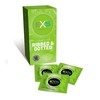 EXS 3-in-1 Ribbed &amp; Dotted Flared Latex Condoms 12-Pack 56mm