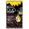 Garnier Olia nuolatinė spalva 4.12 vaivorykštė tamsiai ruda