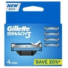 Wilkinson Sword Gillette Mach3 wymienne ostrza do maszynki do golenia 4vnt.