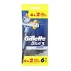Gillette Mėlyna 3 vienkartinis skustuvo peiliukas 6 U
