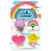Invisibobble plaukų segtukai Clipstar Happy World 4 vnt.