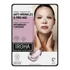 Odos senėjimą stabdanti veido ir kaklo kaukė Iroha Face and Neck Mask Collagen, su kolagenu ir hialuronu, 30 ml
