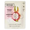 Skaistinamoji veido kaukė Iroha Brightening Face Sheet Mask Dragon Fruit &amp; Hyaluronic Acid, su drakono vaisiumi ir hialurono rūgštimi