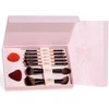 Jessup Peach Dust Perfection Beauty Kit, dvipusių makiažo šepetėlių rinkinys, 7 vnt. + makiažo kempinėlės 2 vnt. T506