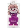 Killys Tamagotchi Girl makiažo kempinė su stovu Violetinė 1vnt.