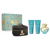 Kvepalų rinkinys moterims  Versace Dylan Torquoise (EDT, 100 ml + kūno losjonas, 100 ml + dušo želė, 100 ml + kosmetinė)
