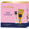LA RIVE rinkinys moterims HER CHOICE (parfumotas vanduo 100 ml+dušo želė 100 ml)
