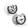 LOVI silikoniniai dinaminiai čiulptukai SALT&amp;PEPPER, 0-3 mėn., 2 vnt., 22/877