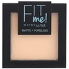 Maybelline MAY FIT ME MAT&amp;POREL.PWD NU 104 Soft Iv see raudona 1