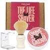 Men Rock The Life Shaver Juodas Pomegranate Essential Shaving Kit Skutimosi priemonių rinkinys, 1vnt