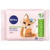 Nivea MicellAir Skin Breathe 3in1 biologiškai skaidžios micelinės makiažo valiklio servetėlės 25vnt.