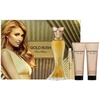Paris Hilton Gold Rush rinkinys: kvapusis vanduo purškiklis 100 ml + kvapusis vanduo purškiklis 10 ml + kūno balzamas 90 ml + dušo gelis 90 ml