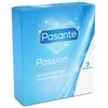 Pasante Healthcare „Pasante“ briaunoti/„Passion“ prezervatyvai, 3 vnt.