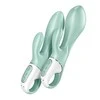 Satisfyer Air Pump Bunny 5 App-Enabled Inflatable Silicone Model Rožinė