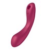 Satisfyer Curvy Trinity 1 klitorio stimuliatorius su raudona vibracija
