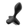 Satisfyer Game Changer Juodas App-Controlled Anal Vibrator Silicone