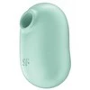 Satisfyer Pro To Go 2 Double Air Pulse Intimate Device, Atsparus vandeniui, Juodas