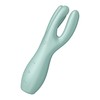 Satisfyer Rožinė Rocks Off Threesome 3 Lay-On Multi-Zone Vibrator, Silicone, Rožinė