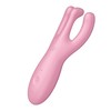 SATISFYER_Threesome 4 vibratorius, rožinis vibratorius
