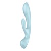 Satisfyer Triple Oh Light Mėlyna daugiafunkcis vibratorius