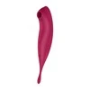 Satisfyer Twirling Pro+ Dark Raudona pulsuojantis vibratorius