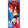 „Schwarzkopf Live Ultra Brights“ arba „Pastel 092 Vivid Raudona“.