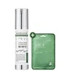 Tony Moly Skin627 „Boosting Shot 100“ + „Cica“ su žaliąja arbata lakštinės kaukės rinkinys: veido serumas 50 ml + lakštinė kaukė 22 ml