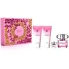 Versace Bright Crystal komplektas tualetinio vandens purškiklis 90 ml + tualetinis vanduo 5 ml + dušo želė 100 ml + kūno losjonas 100 ml