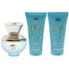 Kvepalų rinkinys moterims Versace Dylan Torquoise (EDT, 50 ml + kūno losjonas, 50 ml + dušo želė, 50 ml)