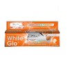 White Glo Baltas Glo Curcumin & Turmeric Dantų pasta balinanti dantų pasta su kurkuminu ir ciberžole 150g/100ml + dantų šepetėlis