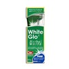 White Glo Baltas Glo Herbal Baltas Dantų pasta balinanti žolelių dantų pasta 100ml + dantų šepetėlis