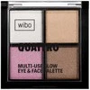 MUA WIBO_Quattro Multi-Use Glow Eyeshadow Palette paleta cieni 6g