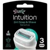 Tanita Wilkinson Intuition Sensitive įdėklai su 4 ostrzami 3 vnt.