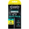 „Wilkinson Quattro 4 Skin Protection“ skustuvas su 4 ašmenimis ir 5 kasetėmis